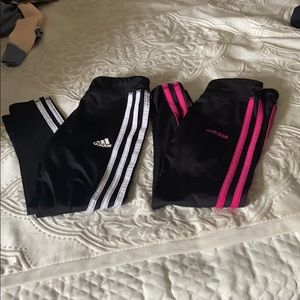 Two adidas leggings